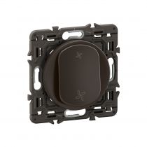 Poussoir inverseur Céliane contact NO+NF 6A - prémonté Noir (CE6031)