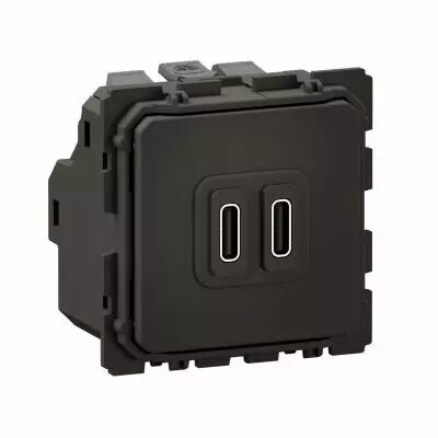 prise 2usb c�liane type-c 20w power delivery - bornes automatiques (cm0154)