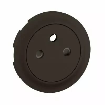 Enjoliveur prise 2P+T Surface C�liane - Noir (CN0111)