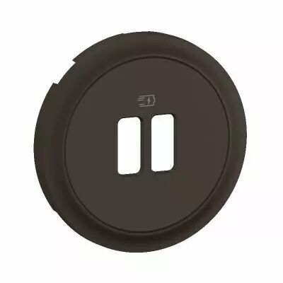 Enjoliveur prise USB simple ou double C�liane - Noir (CN0154)