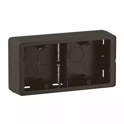 Cadre saillie C�liane 2 postes - livr� avec vis - Noir (CN0232)
