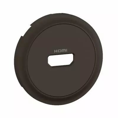 Enjoliveur prise audio vid�o HDMI pr�connectoris�e C�liane - Noir (CN0314)