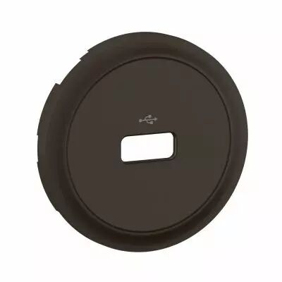 Enjoliveur prise USB DATA simple C�liane - Noir (CN0325)
