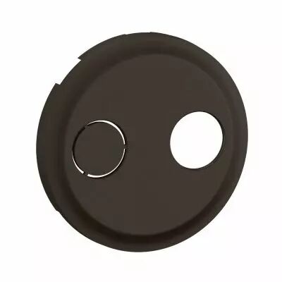 Enjoliveur prise r�seau c�bl� AFORM - double F � visser C�liane - Noir (CN0399)