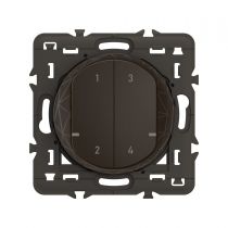 Commande sans fils 4 scénarios Céliane with Netatmo - Noir (CN0414)