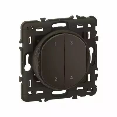 Commande 4 sc�narios Self-e C�liane with Netatmo - Noir (CN0424)