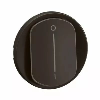Enjoliveur interrupteur bipolaire � voyant C�liane - Noir (CN1020)