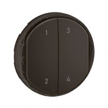 Enjoliveur commande 4 scénarios sans fils Céliane with Netatmo - Noir (CN1424)