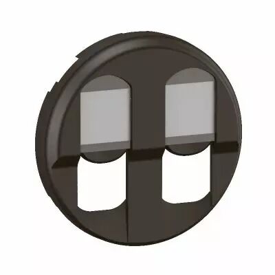 Enjoliveur prise double RJ45 C�liane - Noir (CN2346)