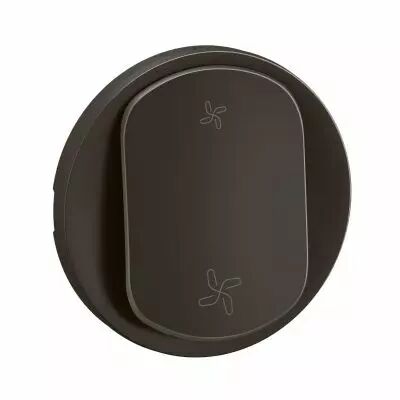 Enjoliveur commande VMC C�liane 2 vitesses - Noir (CN6001)