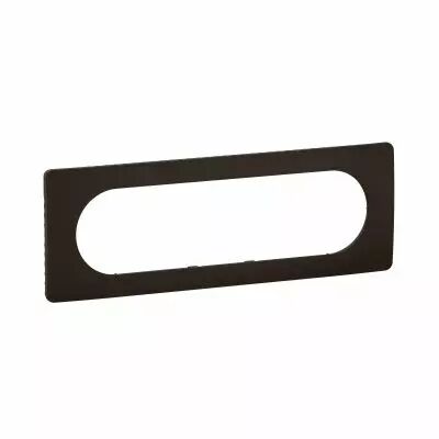 Plaque de finition C�liane 6 � 8 modules - Noir Mat (CP0111)