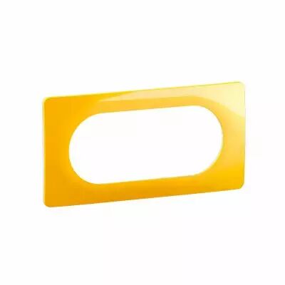 Plaque de finition C�liane 4 � 5 modules - Jaune Safran (CP0408)