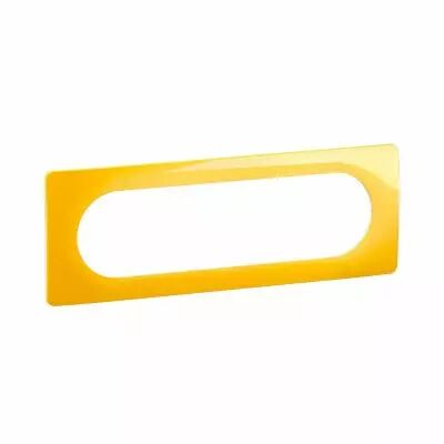 Plaque de finition C�liane 6 � 8 modules - Jaune Safran (CP0411)