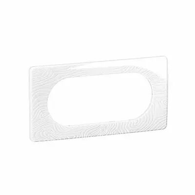 Plaque de finition C�liane 4 � 5 modules - Blanc Relief (CP0608)