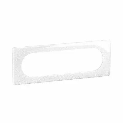 Plaque de finition C�liane 6 � 8 modules - Blanc Relief (CP0611)