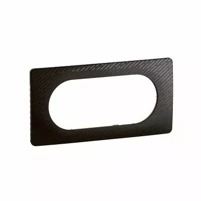 Plaque de finition C�liane 4 � 5 modules - Noir M�t�ore (CP0708)