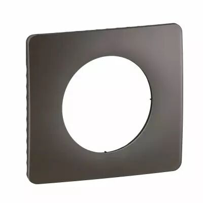 Plaque de finition C�liane 1 poste - Gris Cendr� (CP1001)