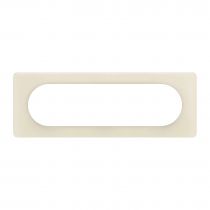 Plaque de finition Céliane 6 à 8 modules - Blanc Amande (CP1111)