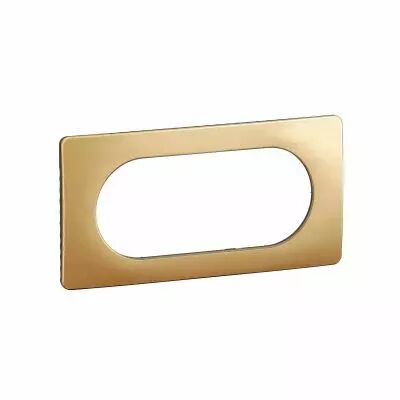 Plaque de finition C�liane 4 � 5 modules - Laiton Satin� (CP1208)