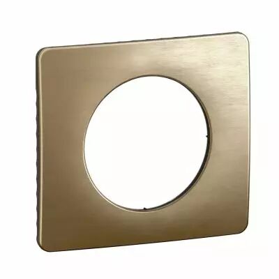 Plaque de finition C�liane 1 poste - Bronze Satin� (CP1601)