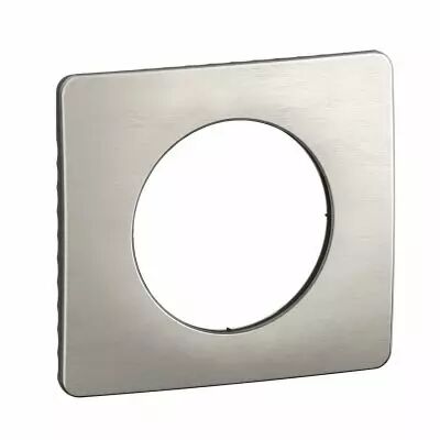 Plaque de finition C�liane 1 poste - Alu Satin� (CP1701)