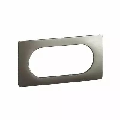 Plaque de finition C�liane 4 � 5 modules - Acier Satin� (CP1808)