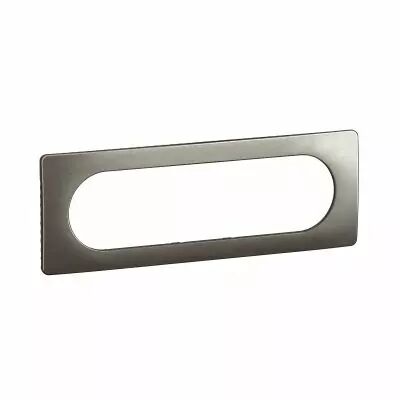 Plaque de finition C�liane 6 � 8 modules - Acier Satin� (CP1811)