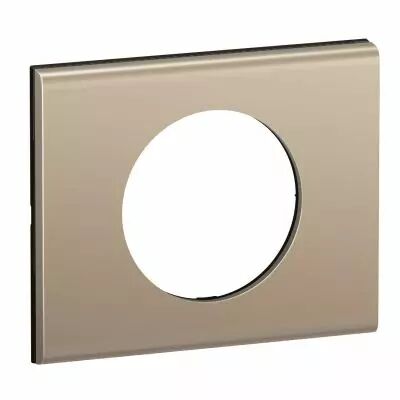 Plaque de finition C�liane 1 poste - Nickel Satin� (CP2101)
