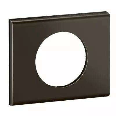 Plaque de finition C�liane 1 poste - Nickel Sombre Satin� (CP2201)
