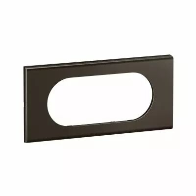 Plaque de finition C�liane 4 � 5 modules - Nickel Sombre Satin� (CP2208)