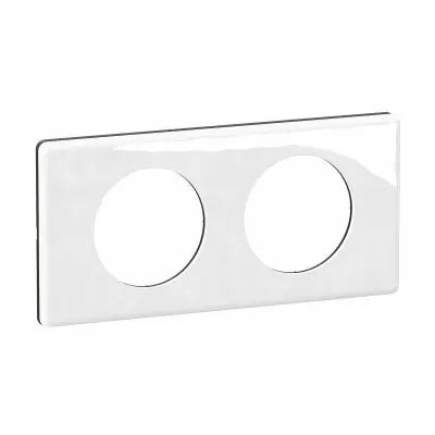 Plaque de finition C�liane 2 postes - Porcelaine de Limoges (CP2302)
