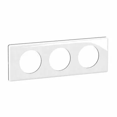 Plaque de finition C�liane 3 postes - Porcelaine de Limoges (CP2303)