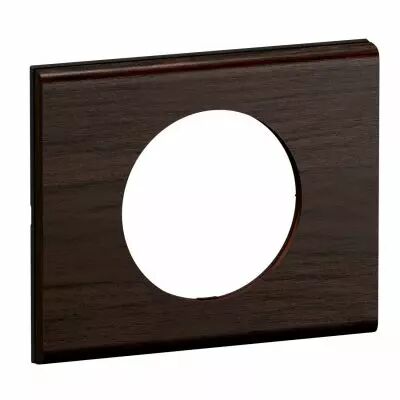 Plaque de finition C�liane 1 poste - Fr�ne Wengu� (CP2501)
