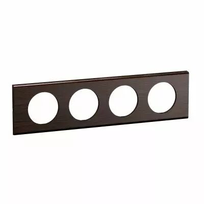 Plaque de finition C�liane 4 postes - Fr�ne Wengu� (CP2504)