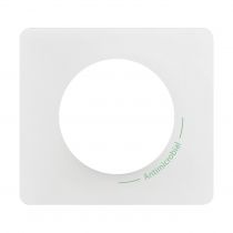 Plaque de finition Céliane 1 poste - Blanc antimicrobien (CP2601)
