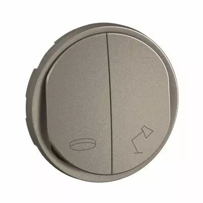 Enjoliveur commande de lampes entr�e bureau C�liane - Titanium (CT0022)