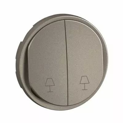 Enjoliveur commande lampes de chevet C�liane - Titanium (CT0023)