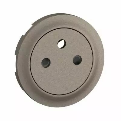 Enjoliveur prise 2P+T Surface C�liane - Titanium (CT0111)