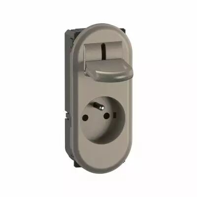 Prise 2P+T C�liane sp�ciale accessibilit� - Titanium (CT0117)