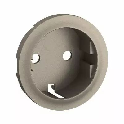 Enjoliveur prise 2P+T schuko C�liane - Titanium (CT0120)