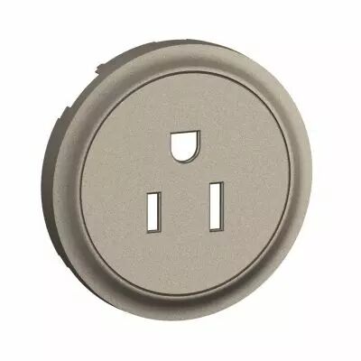 Enjoliveur prise 2P+T Standard Am�ricain C�liane - Titanium (CT0131)