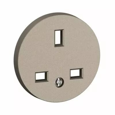 Enjoliveur prise 2P+T C�liane Standard Britannique - Titanium (CT0160)