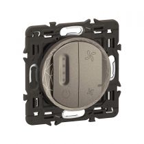 Commande VMC 4 vitesses Céliane with Netatmo - Titanium (CT0410)