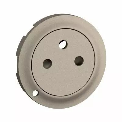 Enjoliveur prise 2P+T � voyant C�liane - Titanium (CT1111)