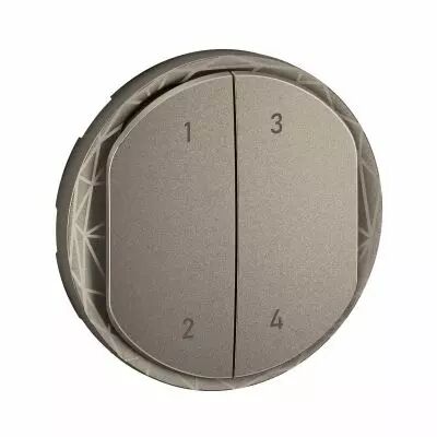 Enjoliveur commande 4 sc�narios sans fils C�liane with Netatmo - Titanium (CT1424)