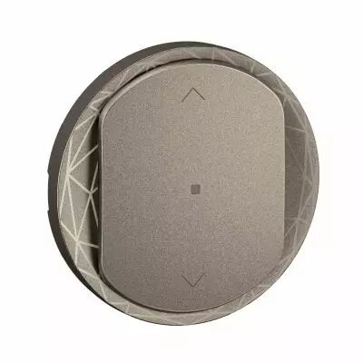 Enjoliveur interrupteur/commande volet roulants C�liane with Netatmo - Titanium (CT1431)