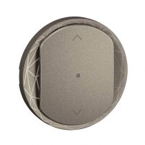 Enjoliveur interrupteur/commande volet roulants Céliane with Netatmo - Titanium (CT1431)