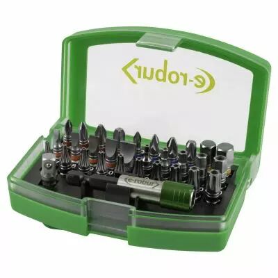 composition de 30 embouts de 25 mm assortis plats, pz, ph, hex, torx, porte emb. (084370)