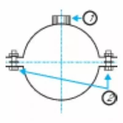 Aldes - Collier en acier galvanis� isol� - diam�tre 100 mm (11091061)