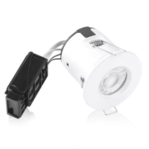 kit spot encastré aluminium ip65 isopro gu10 5w 3000k blanc (enal110w30)